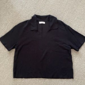 OAK + FORT short sleeve knit top